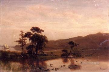  albert - Study forGosnold at Cuttyhunk 1602 Albert Bierstadt Landscapes stream